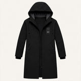Men's Long Hooded Waterproof Windproof Rain Jacket