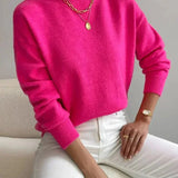 Women's Knit Turtleneck Sweater with Long Sleeves