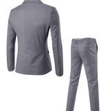 Men's Two-Piece Slim Fit Tailored Suit