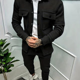 Men's Relaxed Cotton Jacket and Trouser Set