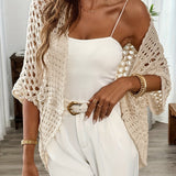 Women's Camel Autumn Beach Cardigan