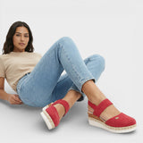 Adjustable Espadrille Platform Sandals