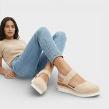 Adjustable Espadrille Platform Sandals