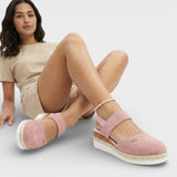 Adjustable Espadrille Platform Sandals