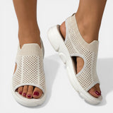 Breathable Mesh Platform Sandals
