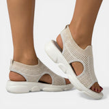 Breathable Mesh Platform Sandals