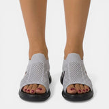 Breathable Mesh Platform Sandals