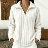 Women's Heritage Lightweight White Autumn Jumper