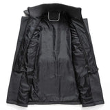 Men's Longline Buttoned Jacket for Autumn and Winter