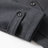 Men's Longline Buttoned Jacket for Autumn and Winter