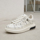Women's Suede-Look Chunky Platform Lace-Up Sneakers