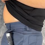 Men's Cargo Trousers with Elastic Waistband