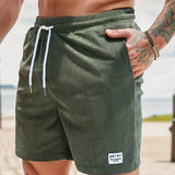 Soft Corduroy Shorts for Men, Breathable Comfort