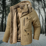 Padded Hooded Winter Jacket with Modern Fit