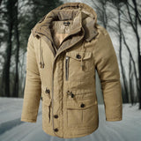 Padded Hooded Winter Jacket with Modern Fit