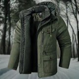 Padded Hooded Winter Jacket with Modern Fit