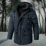 Padded Hooded Winter Jacket with Modern Fit