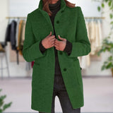 Women's Elegant Autumn Winter Coat with Pockets