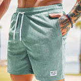 Soft Corduroy Shorts for Men, Breathable Comfort