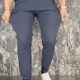 Men's Cargo Trousers with Elastic Waistband