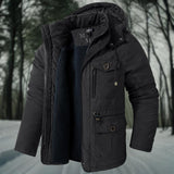 Padded Hooded Winter Jacket with Modern Fit