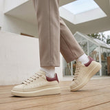 Women's Suede-Look Chunky Platform Lace-Up Sneakers