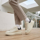 Women's Suede-Look Chunky Platform Lace-Up Sneakers