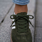 Retro Panelled Chunky Lace-Up Sneakers for Women