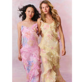 Women's Floral Ruffle Maxi Dress