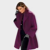 Women's Oversized Winter Coat with Shawl Collar