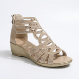 Women's Open-Toe Wedge Sandals with Cut-Outs