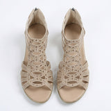 Women's Open-Toe Wedge Sandals with Cut-Outs