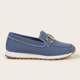 Women's Cushioned Sole Slip-On Casual Loafers