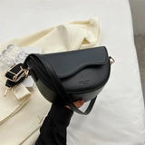 Curved Flap Crossbody Shoulder Bag