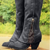 Women's Tailored Black Boots