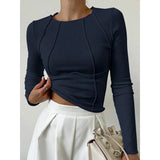 Ladies’ Ribbed Long Sleeve Top