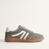 Retro Panelled Chunky Lace-Up Sneakers for Women