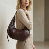 Slouchy Crescent Hobo Shoulder Bag