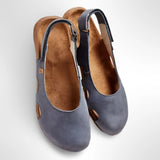 Cut-Out Slingback Flat Shoes