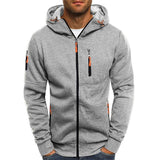 Men's Long-Sleeve Full-Zip Hoodie with Zip Pockets