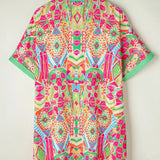 Bohemian Printed Shirt Dress
