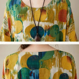 Abstract Floral Oversized Maxi Dress