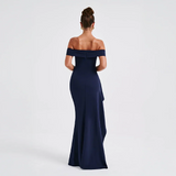 Women's Off Shoulder Side Slit Maxi Dress