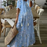 Floral Button Front Midi Dress