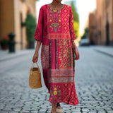 Bohemian Printed Maxi Dress