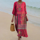 Bohemian Printed Maxi Dress