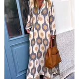 Bohemian Geometric Maxi Dress