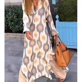 Bohemian Geometric Maxi Dress