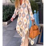 Bohemian Geometric Maxi Dress