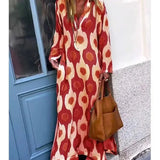 Bohemian Geometric Maxi Dress